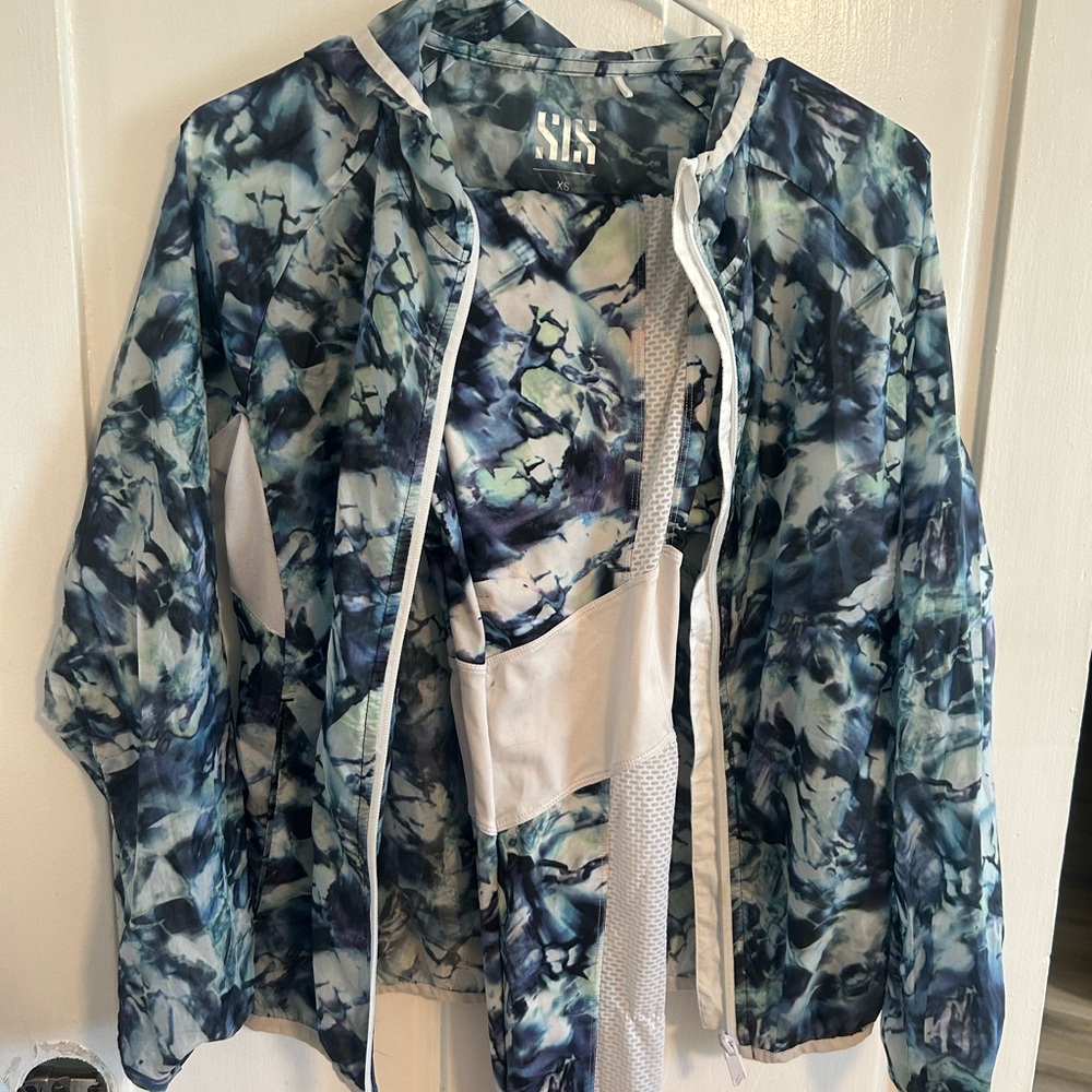 Blue Tie-Dye Women's Jacket